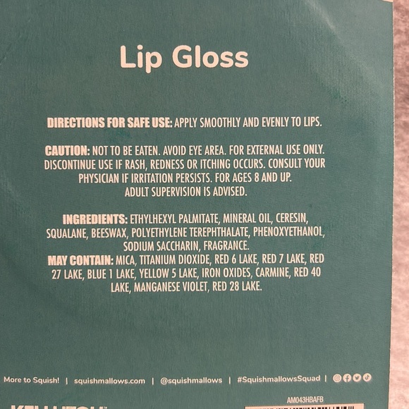 BRAND NEW SEALED SQUISHMALLOWS Paco Lip Gloss RASPBERRY FLAVOR LIP GLOSS Besties - Picture 6 of 6